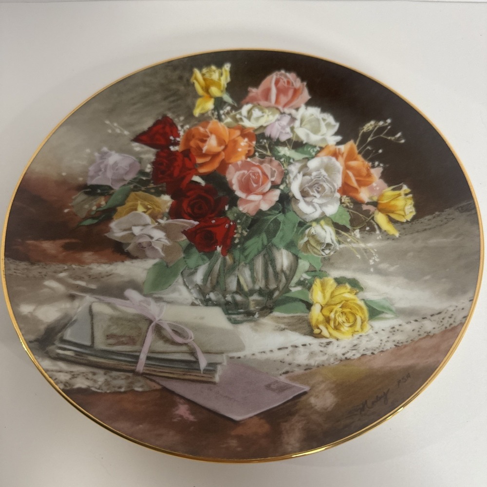 Roses -‎ W. L. George Limited Edition Collector Plate ~